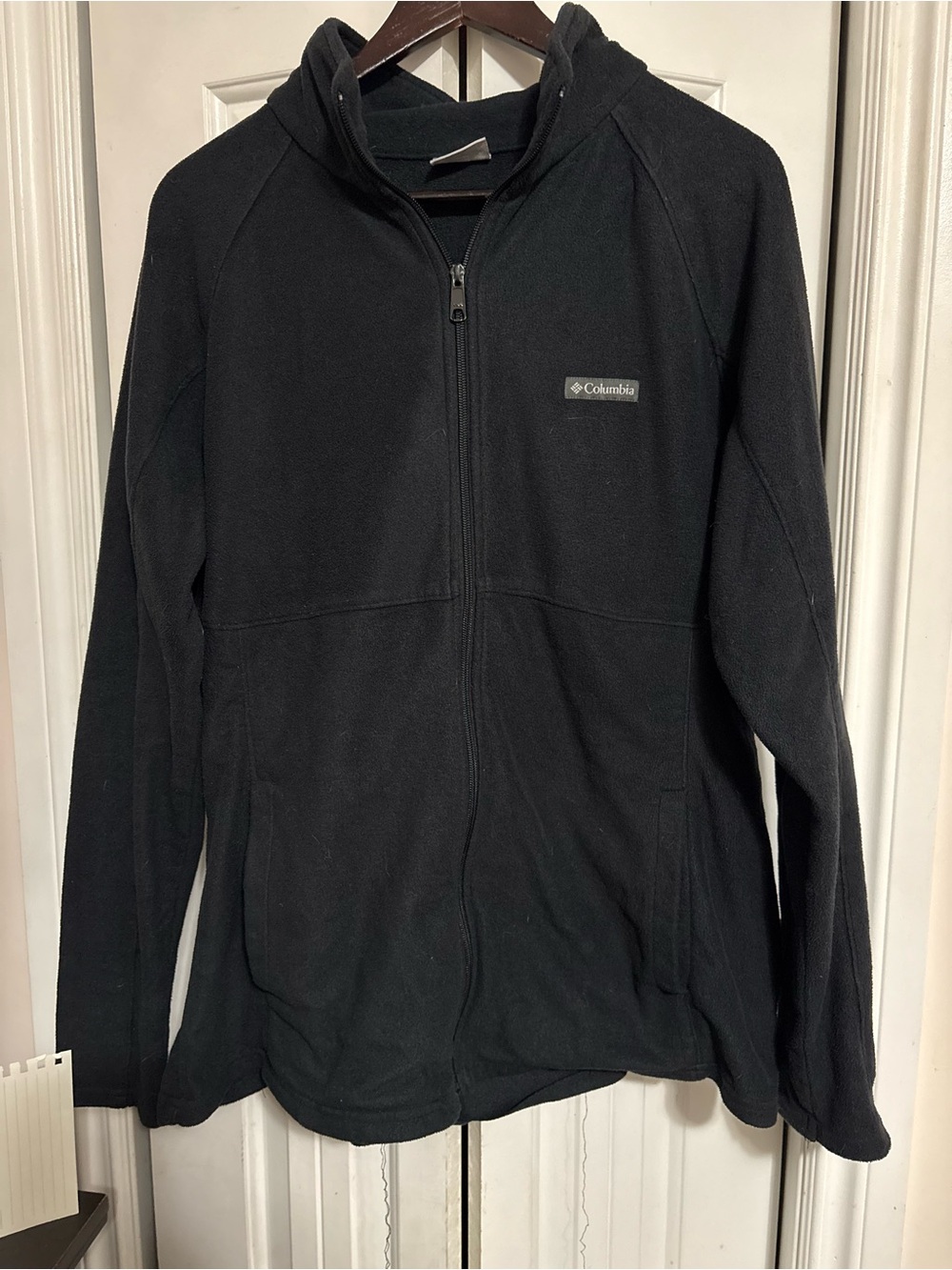Columbia Black Full-Zip Hooded Fleece Jacket